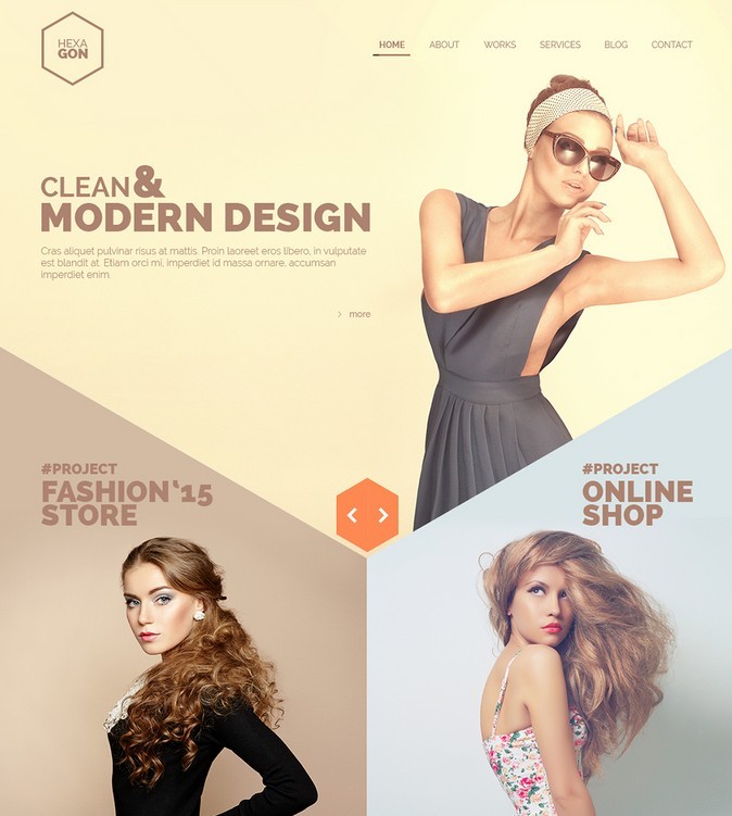 Hexagon - One Page Portfolio